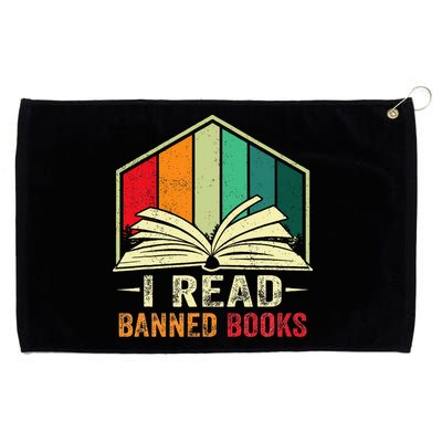 I Read Banned Books Week Librarian Freedom Reader Nerd Grommeted Golf Towel