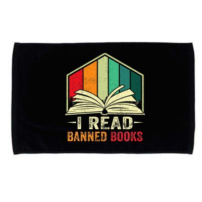I Read Banned Books Week Librarian Freedom Reader Nerd Microfiber Hand Towel