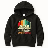 I Read Banned Books Week Librarian Freedom Reader Nerd Kids Hoodie