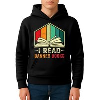 I Read Banned Books Week Librarian Freedom Reader Nerd Kids Hoodie