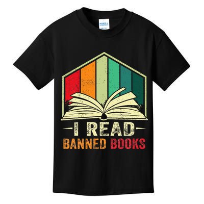 I Read Banned Books Week Librarian Freedom Reader Nerd Kids T-Shirt
