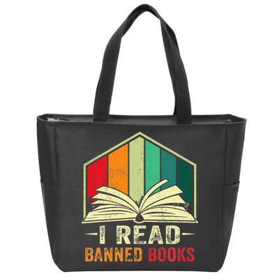 I Read Banned Books Week Librarian Freedom Reader Nerd Zip Tote Bag