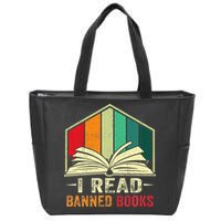 I Read Banned Books Week Librarian Freedom Reader Nerd Zip Tote Bag