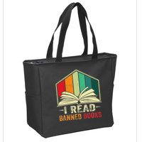 I Read Banned Books Week Librarian Freedom Reader Nerd Zip Tote Bag