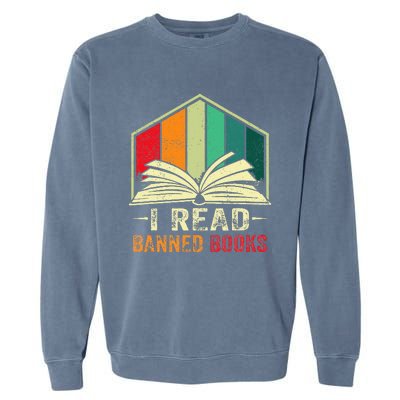 I Read Banned Books Week Librarian Freedom Reader Nerd Garment-Dyed Sweatshirt