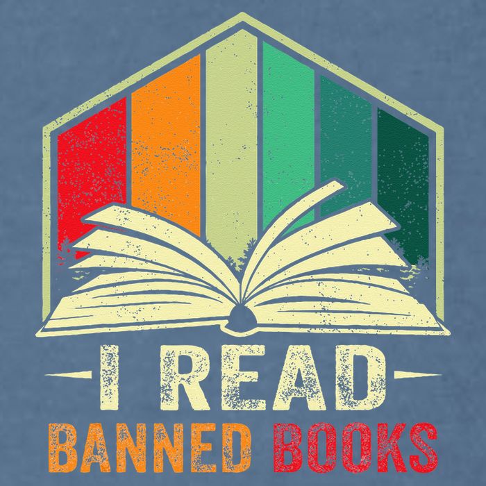 I Read Banned Books Week Librarian Freedom Reader Nerd Garment-Dyed Sweatshirt