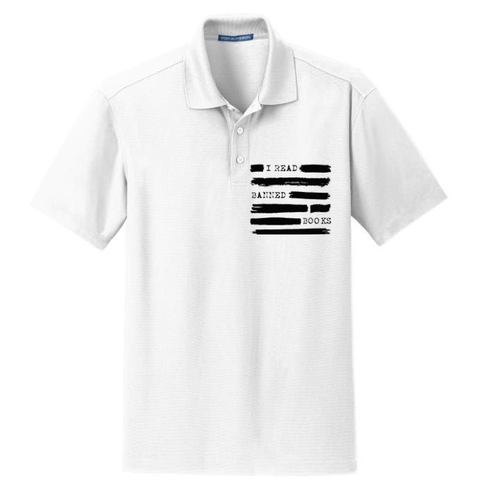 I Read Banned Books Banned Books Week Gift Librarian Teacher Dry Zone Grid Polo