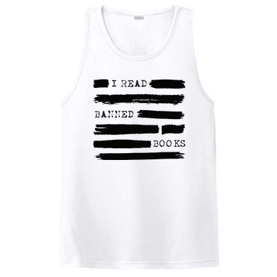 I Read Banned Books Banned Books Week Gift Librarian Teacher PosiCharge Competitor Tank