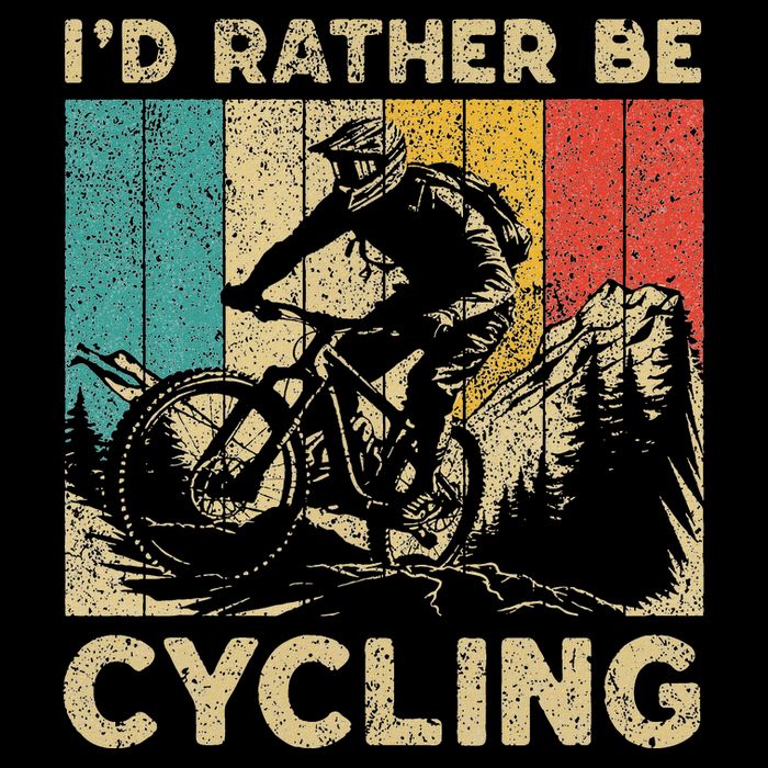 ID Rather Be Cycling Bicycle Riding Cyclist City Backpack