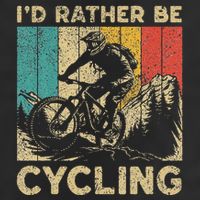 ID Rather Be Cycling Bicycle Riding Cyclist 15oz Campfire Ceramic Mug