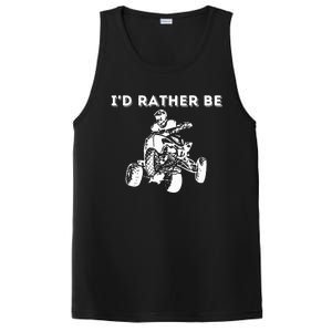 ID Rather Be Riding Quad Bikes Quad Biker Atv 4 Wheeler PosiCharge Competitor Tank