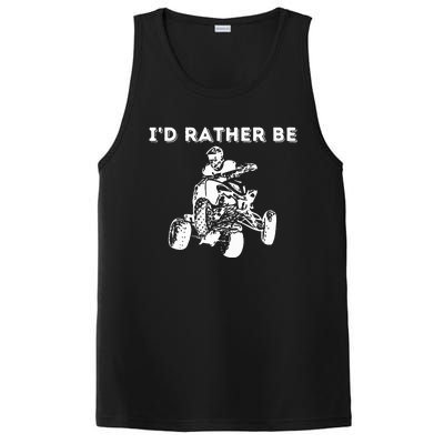 ID Rather Be Riding Quad Bikes Quad Biker Atv 4 Wheeler PosiCharge Competitor Tank