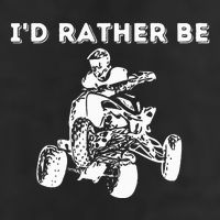 ID Rather Be Riding Quad Bikes Quad Biker Atv 4 Wheeler Golf Towel