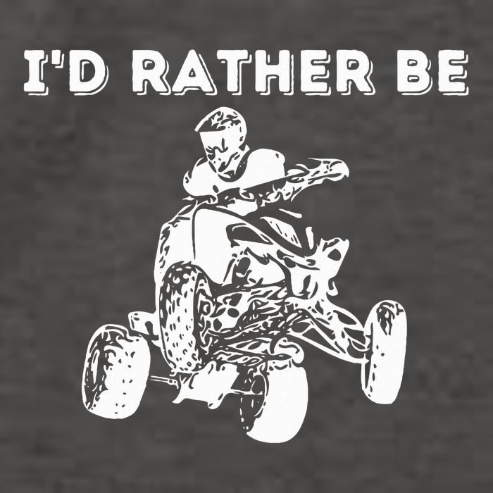 ID Rather Be Riding Quad Bikes Quad Biker Atv 4 Wheeler Vector Backpack