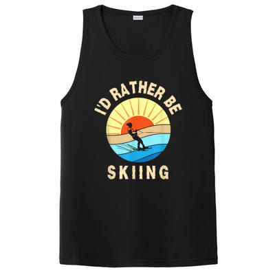 Id Rather Be Water Skiing Fun Water Sport Ski Wear PosiCharge Competitor Tank