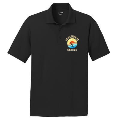 Id Rather Be Water Skiing Fun Water Sport Ski Wear PosiCharge RacerMesh Polo