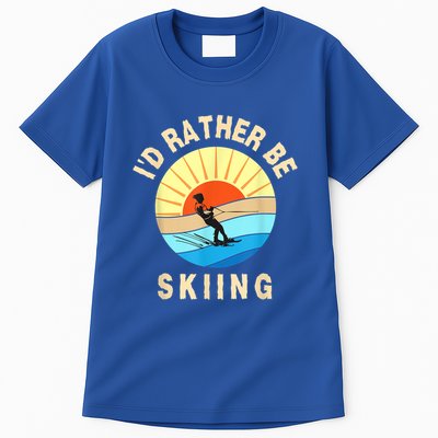 Id Rather Be Water Skiing Fun Water Sport Ski Wear Tall T-Shirt