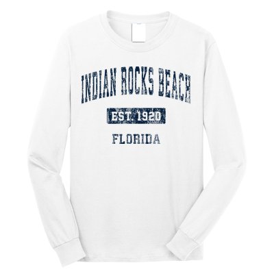 Indian Rocks Beach Florida Fl Vintage Sports Established Long Sleeve Shirt