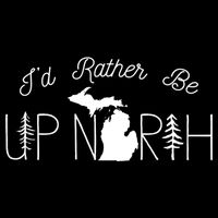 ID Rather Be Up North In Michigan Gift Backpack