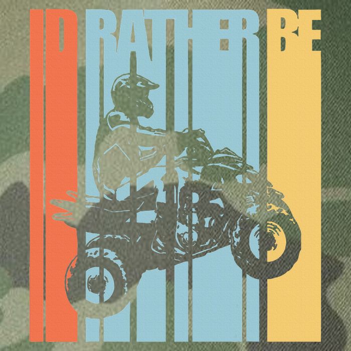 Id Rather Be Riding Quad Bikes Atv Brap Legacy Tie Dye Trucker Hat