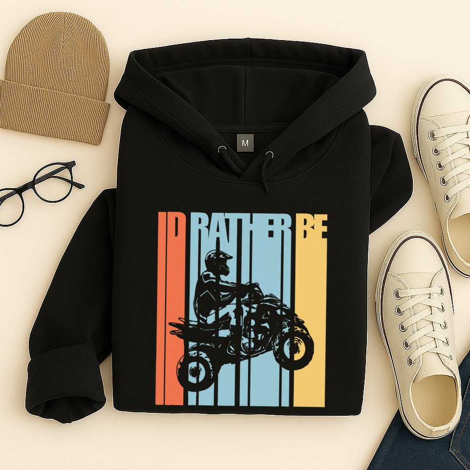 Id Rather Be Riding Quad Bikes Atv Brap Hoodie