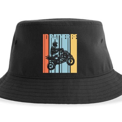 Id Rather Be Riding Quad Bikes Atv Brap Sustainable Bucket Hat