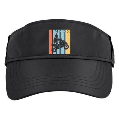Id Rather Be Riding Quad Bikes Atv Brap Adult Drive Performance Visor