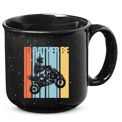 Id Rather Be Riding Quad Bikes Atv Brap 15oz Campfire Ceramic Mug