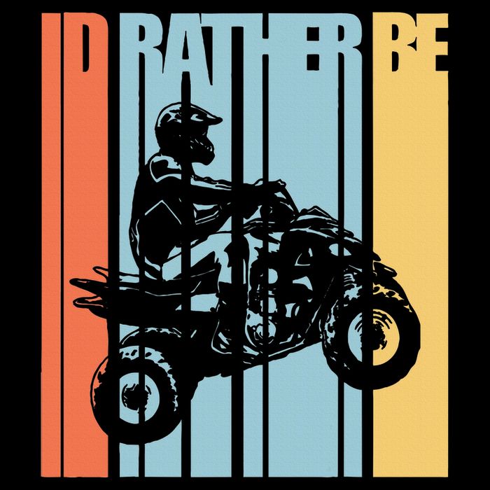 Id Rather Be Riding Quad Bikes Atv Brap 16 in Basic Backpack