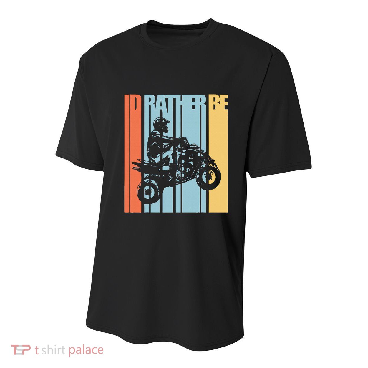 Id Rather Be Riding Quad Bikes Atv Brap Youth Performance Sprint T-Shirt