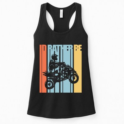 Id Rather Be Riding Quad Bikes Atv Brap Womens Tank Top