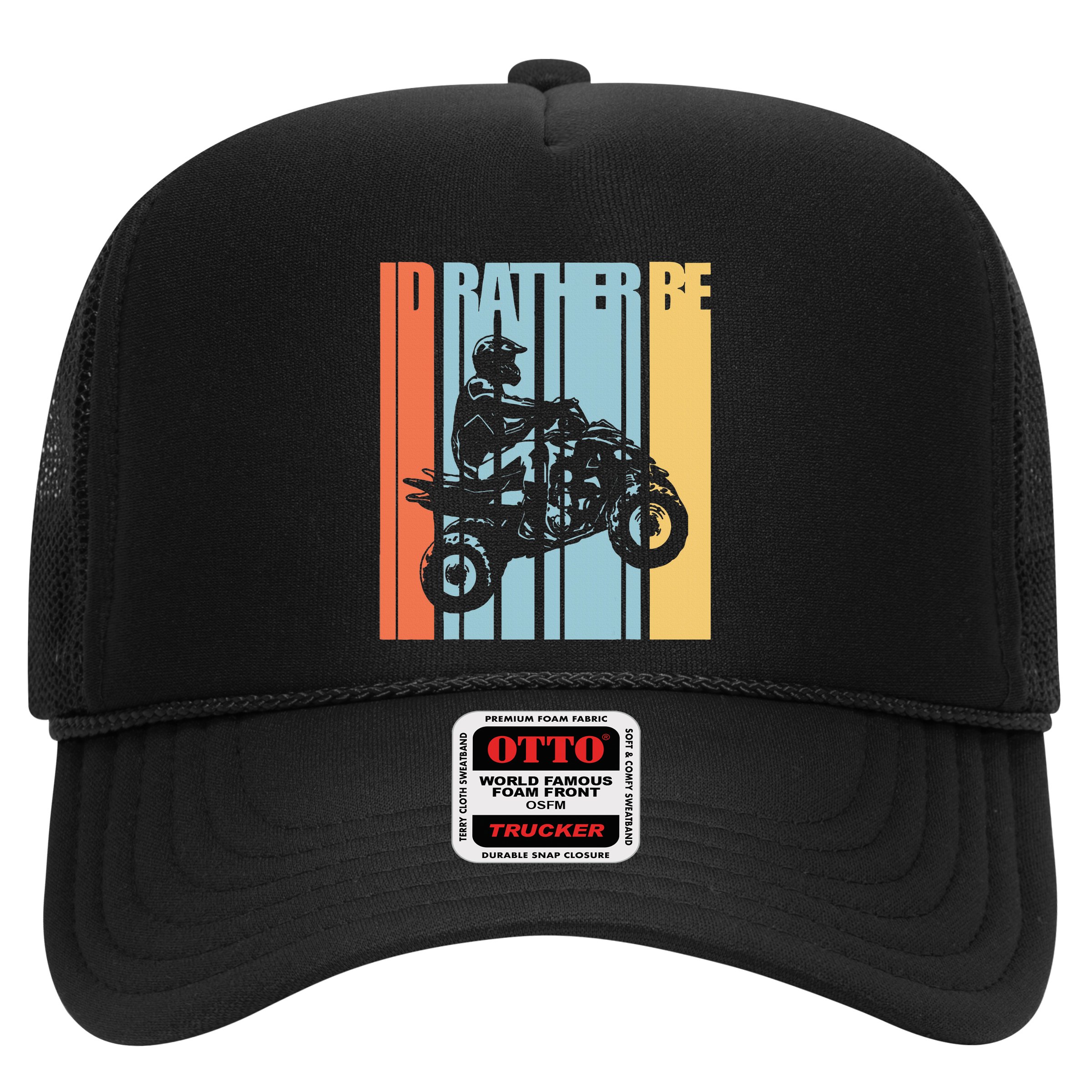 Id Rather Be Riding Quad Bikes Atv Brap Hat