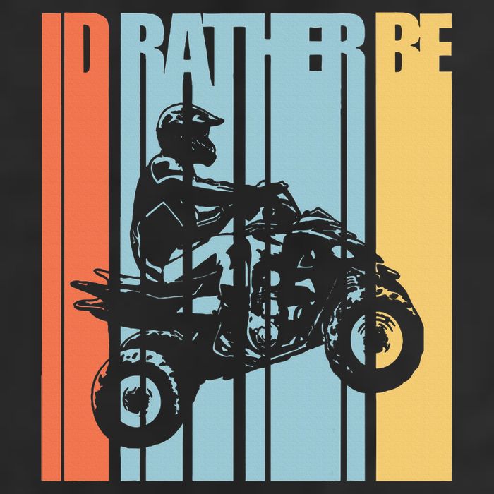 Id Rather Be Riding Quad Bikes Atv Brap Golf Towel