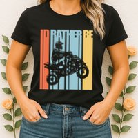 Id Rather Be Riding Quad Bikes Atv Brap Womens T-Shirt
