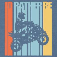 Id Rather Be Riding Quad Bikes Atv Brap Garment-Dyed Sweatshirt