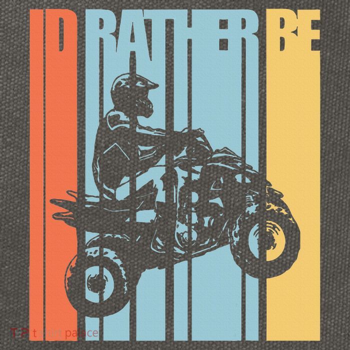Id Rather Be Riding Quad Bikes Atv Brap Cotton Canvas Backpack