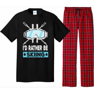 Id Rather Be Skiing Wintersport Ski Snowboard Gift Pajama Set