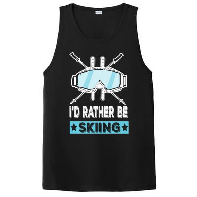 Id Rather Be Skiing Wintersport Ski Snowboard Gift PosiCharge Competitor Tank