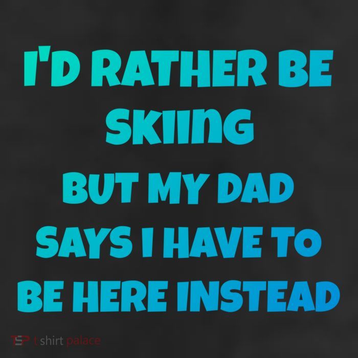 Id Rather Be Skiing But My Dad Says I Have To Be Here Cool Gift Beanie