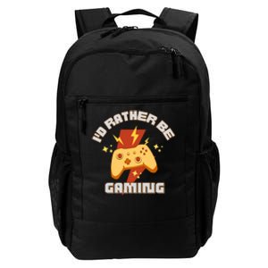 I'd Rather Be Gaming Funny Gaming Daily Commute Backpack