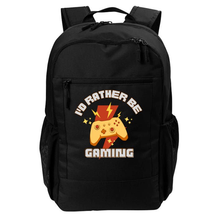 I'd Rather Be Gaming Funny Gaming Daily Commute Backpack