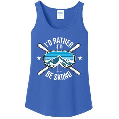 Id Rather Be Skiing Ski Winter Sports Freestyle Skier Gift Ladies Essential Tank