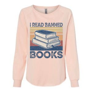 I Read Banned Books Week Librarian Freedom Reader Nerd Womens California Wash Sweatshirt