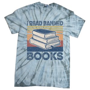 I Read Banned Books Week Librarian Freedom Reader Nerd Tie-Dye T-Shirt