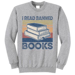 I Read Banned Books Week Librarian Freedom Reader Nerd Tall Sweatshirt