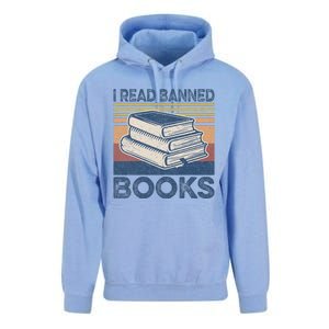 I Read Banned Books Week Librarian Freedom Reader Nerd Unisex Surf Hoodie