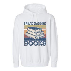 I Read Banned Books Week Librarian Freedom Reader Nerd Garment-Dyed Fleece Hoodie