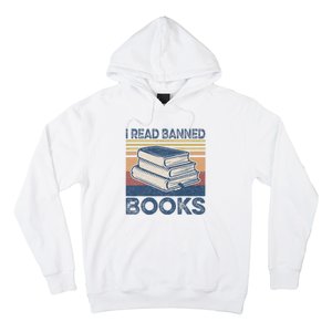 I Read Banned Books Week Librarian Freedom Reader Nerd Hoodie