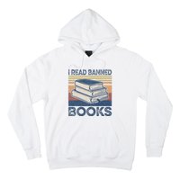 I Read Banned Books Week Librarian Freedom Reader Nerd Hoodie