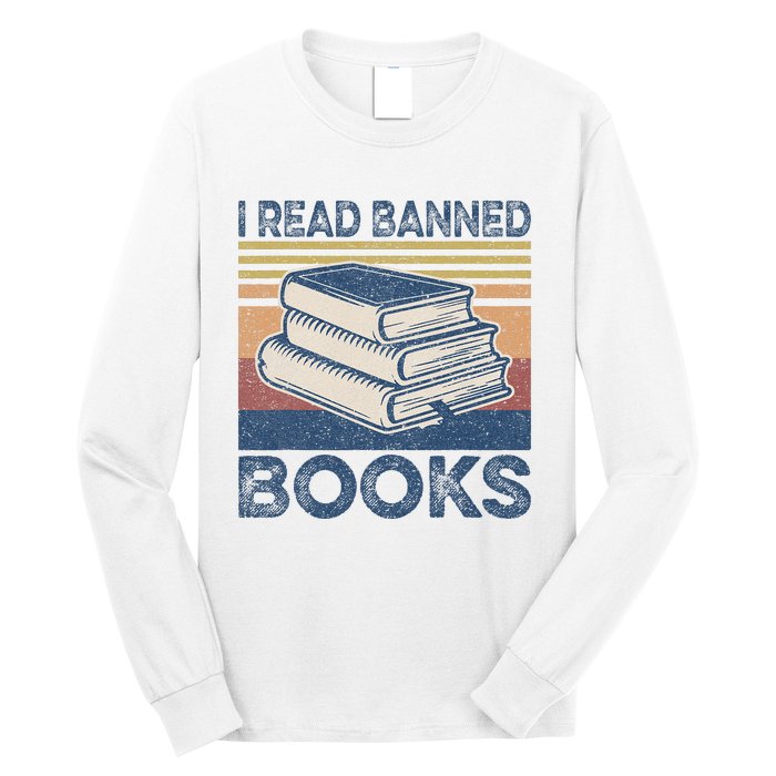 I Read Banned Books Week Librarian Freedom Reader Nerd Long Sleeve Shirt